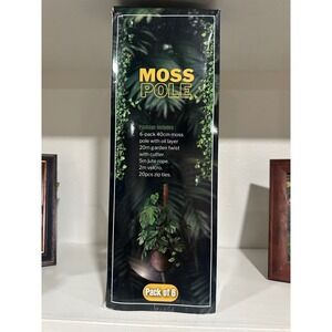Moss Pole Plant Support 6 Pack 40cm Eco Friendly Durable Easy Install
